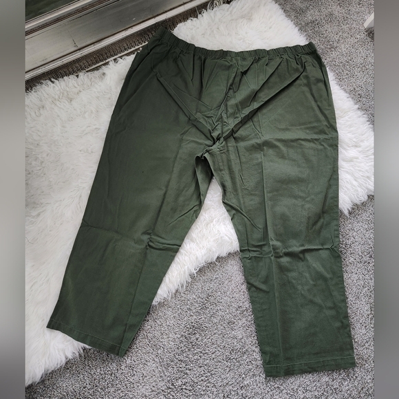 Women Within Pull on easy pants. Olive Green. Size 36W. New without tags. - Picture 2 of 6